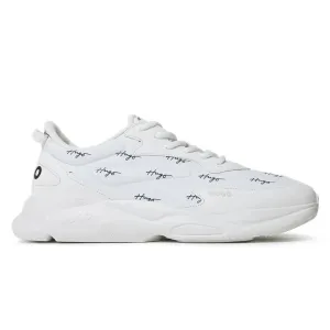 HUGO BOSS Mixed Material Lace-Up Trainers 50492889-WHT