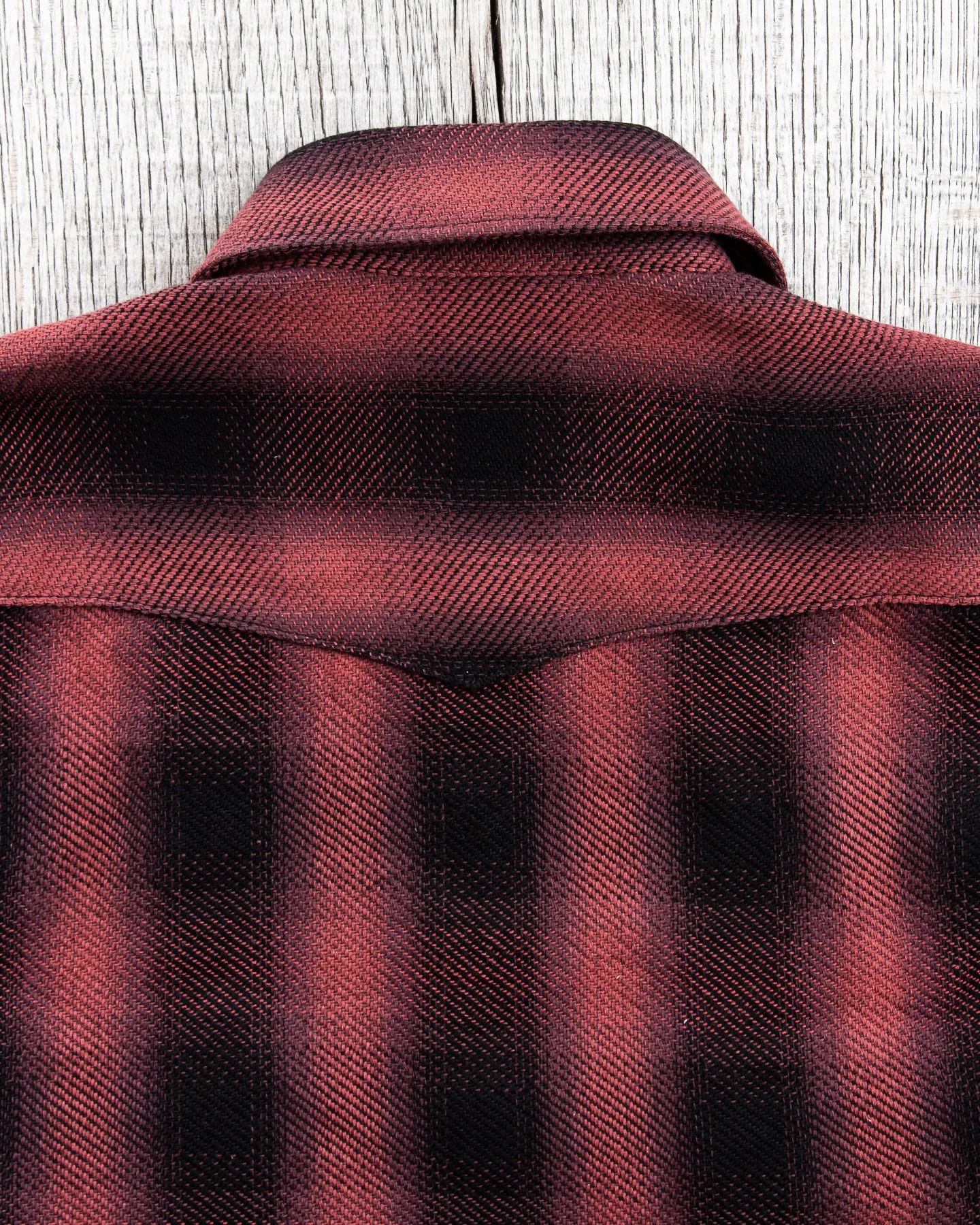 Indigofera Dollard Shirt Heavy Check Burgundy / Black