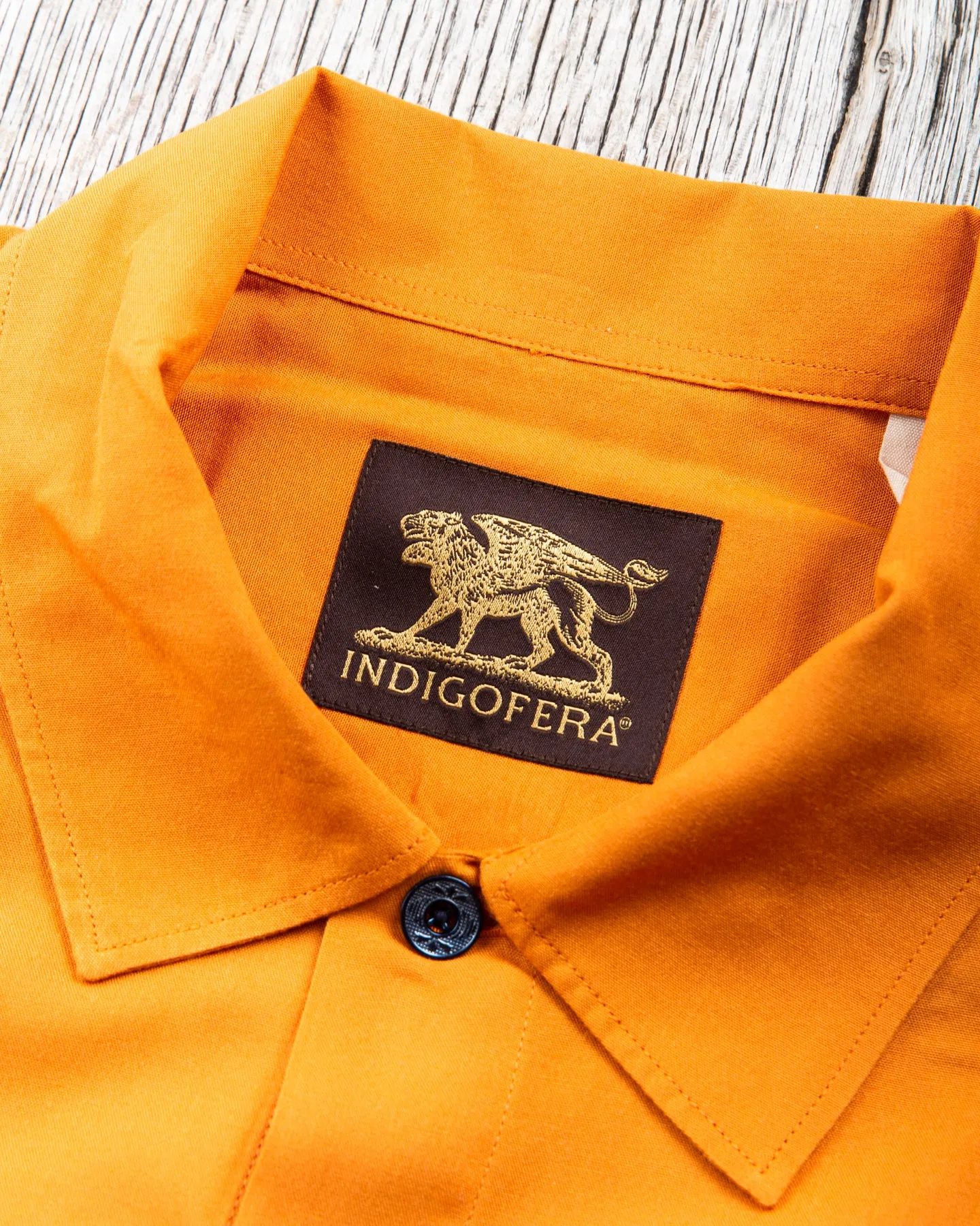 Indigofera Hynson Rayon Shirt Orange