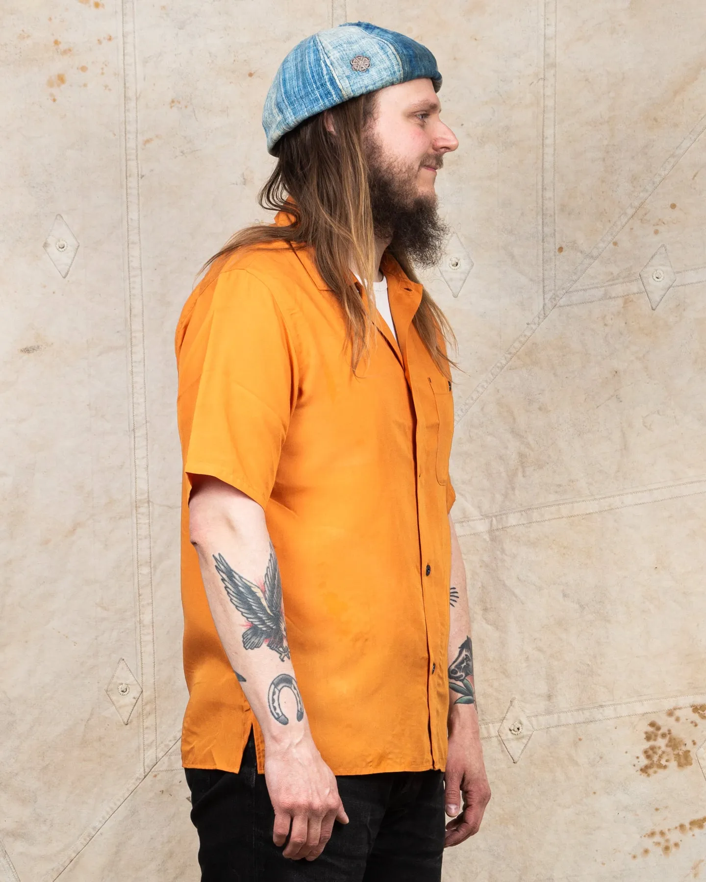 Indigofera Hynson Rayon Shirt Orange