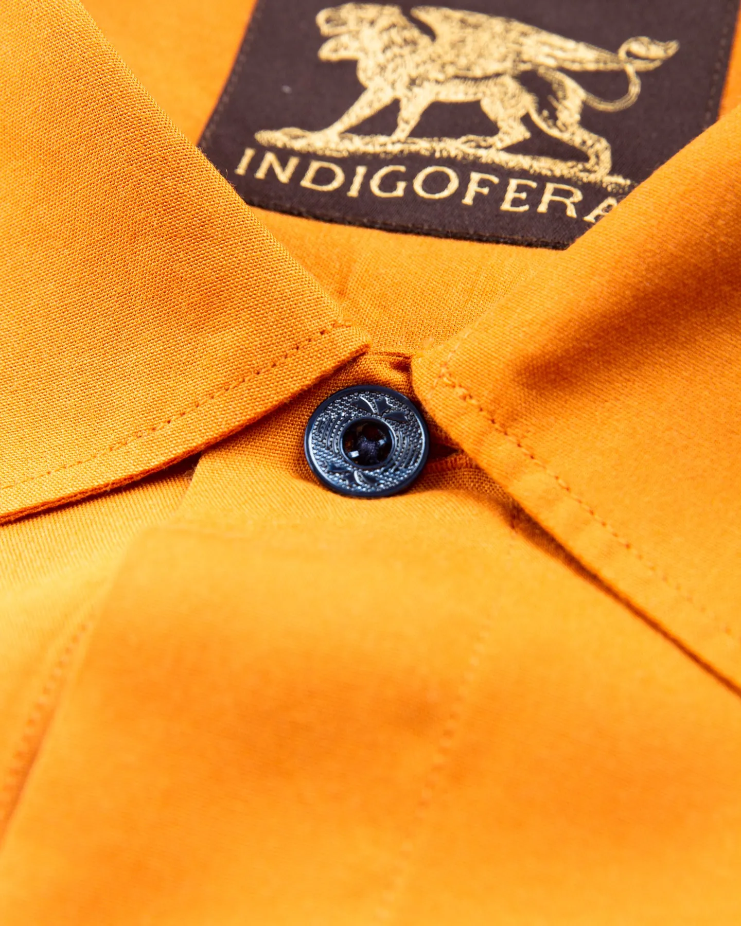 Indigofera Hynson Rayon Shirt Orange