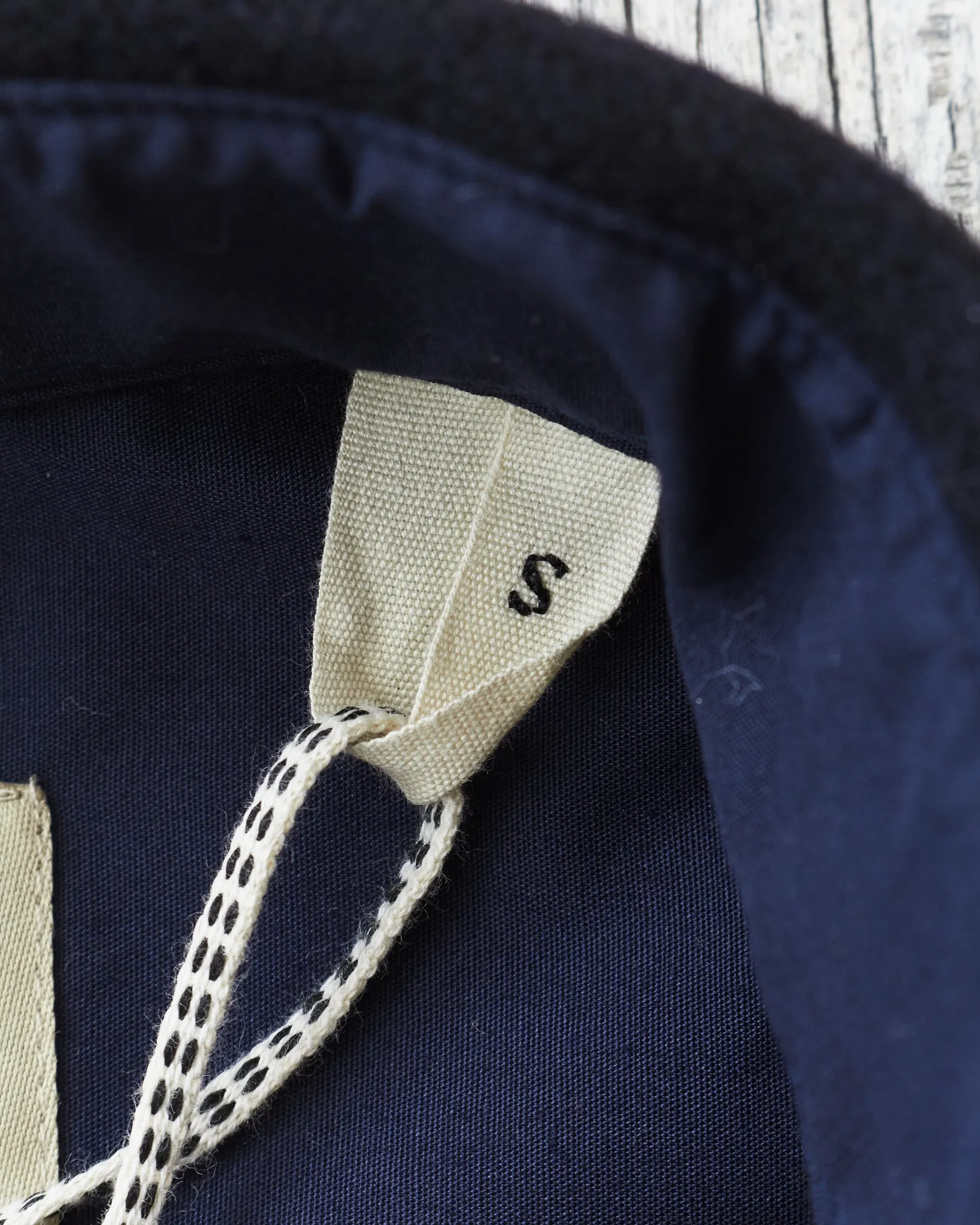 Indigofera Iconic Wool Shirt Dark Navy