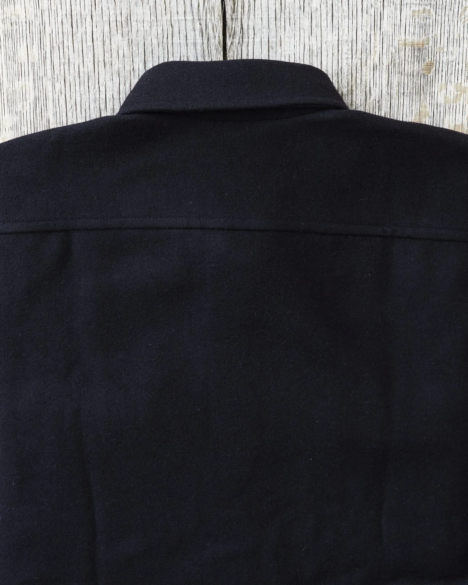 Indigofera Iconic Wool Shirt Dark Navy