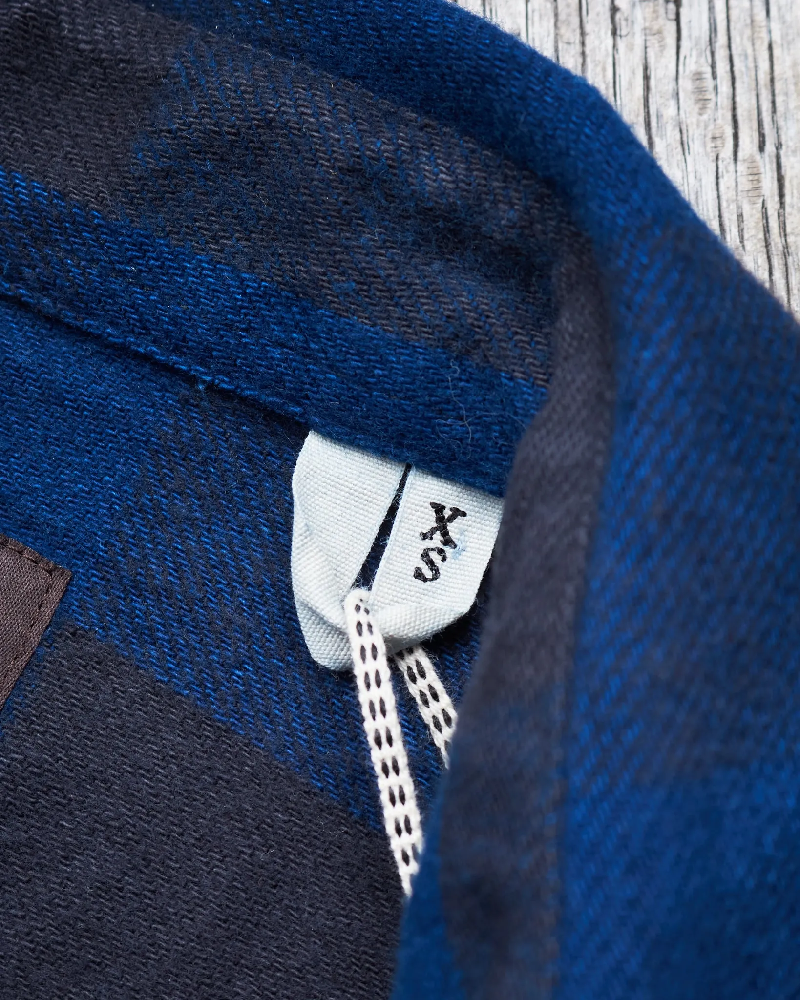 Indigofera Norris Flannel Shirt Black / Indigo