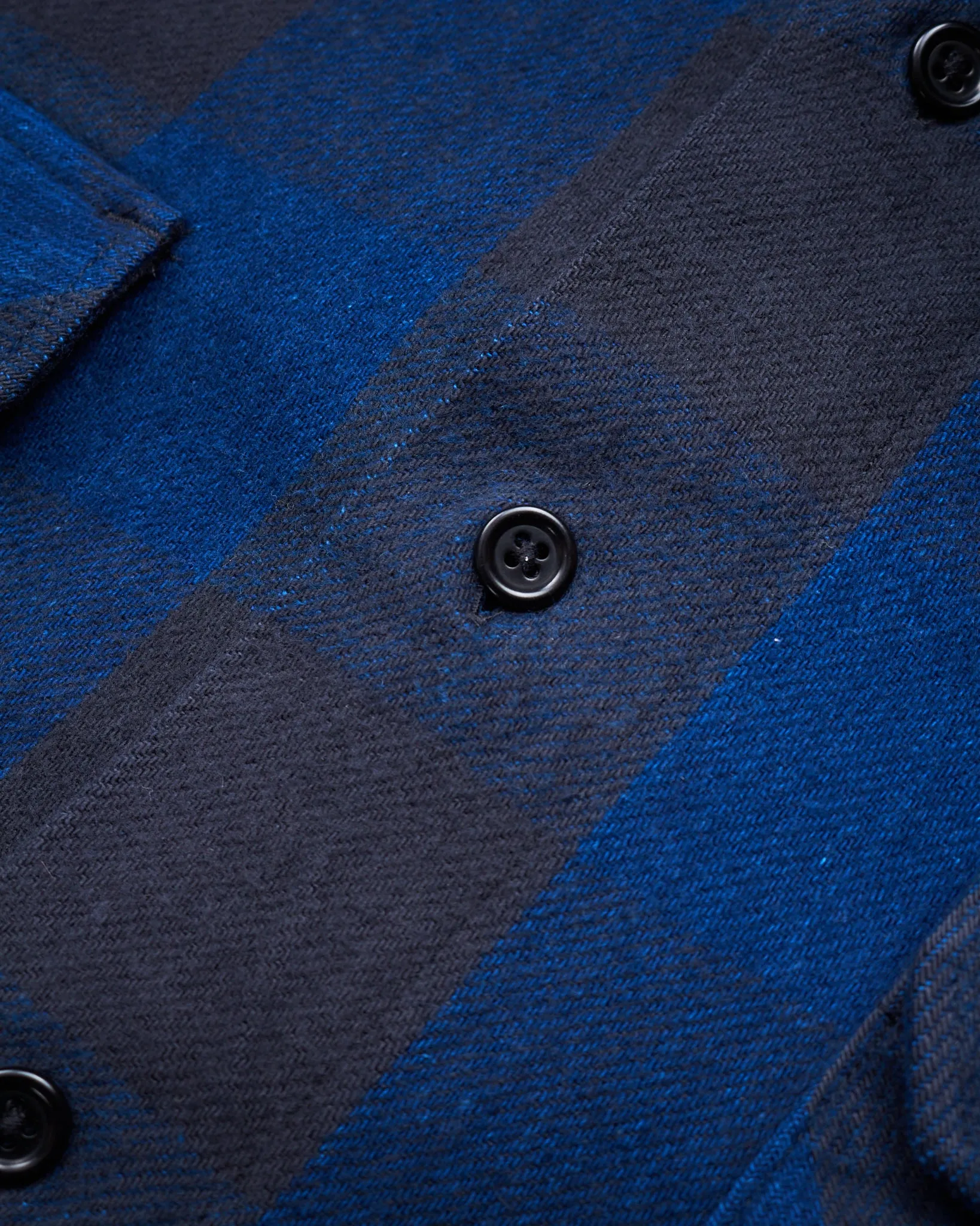Indigofera Norris Flannel Shirt Black / Indigo