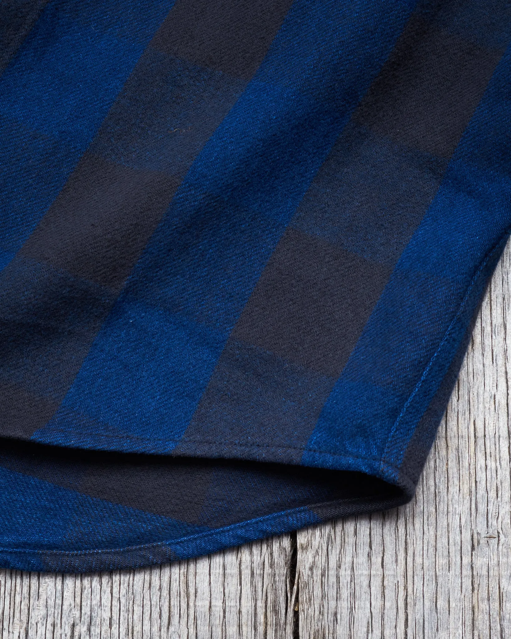 Indigofera Norris Flannel Shirt Black / Indigo