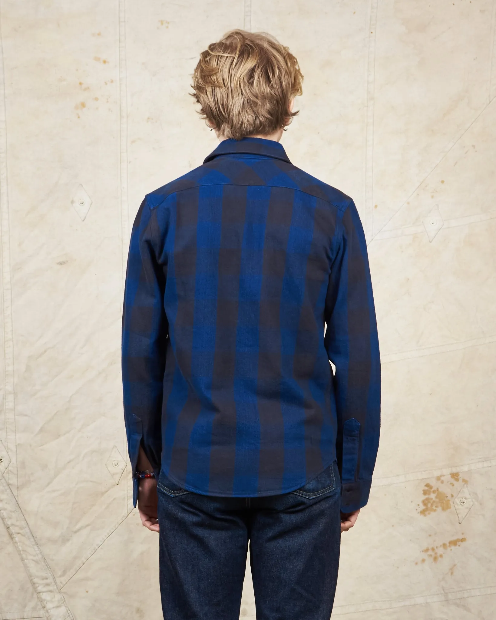 Indigofera Norris Flannel Shirt Black / Indigo