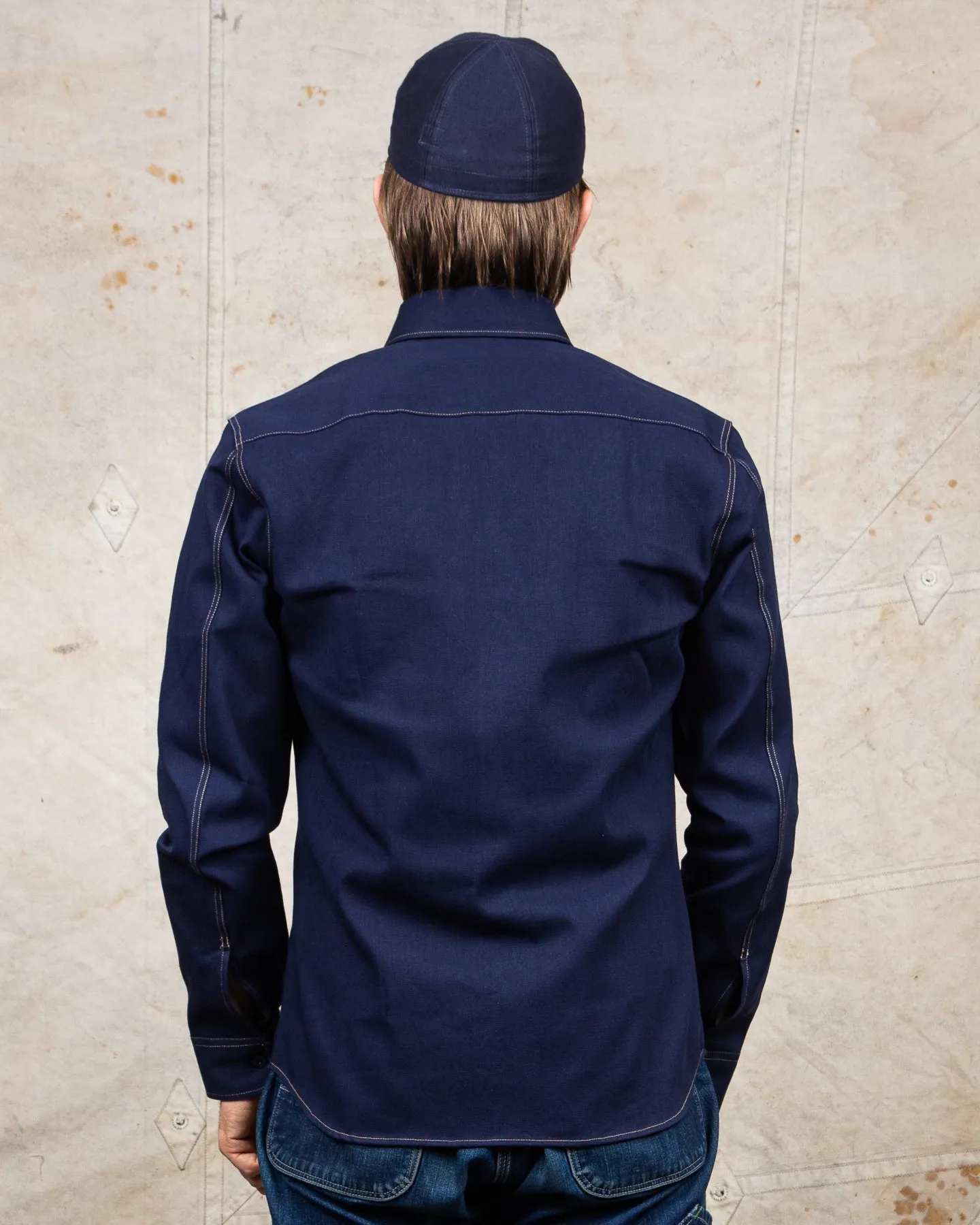 Indigofera Walton Shirt Yambaru Selvage Denim Indigo