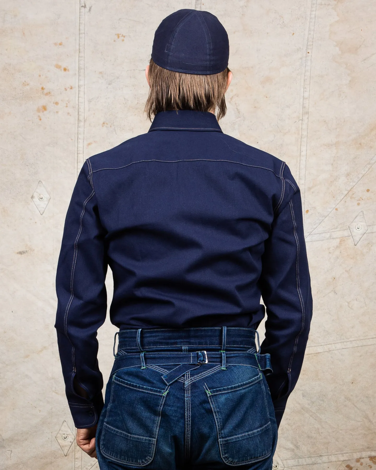 Indigofera Walton Shirt Yambaru Selvage Denim Indigo