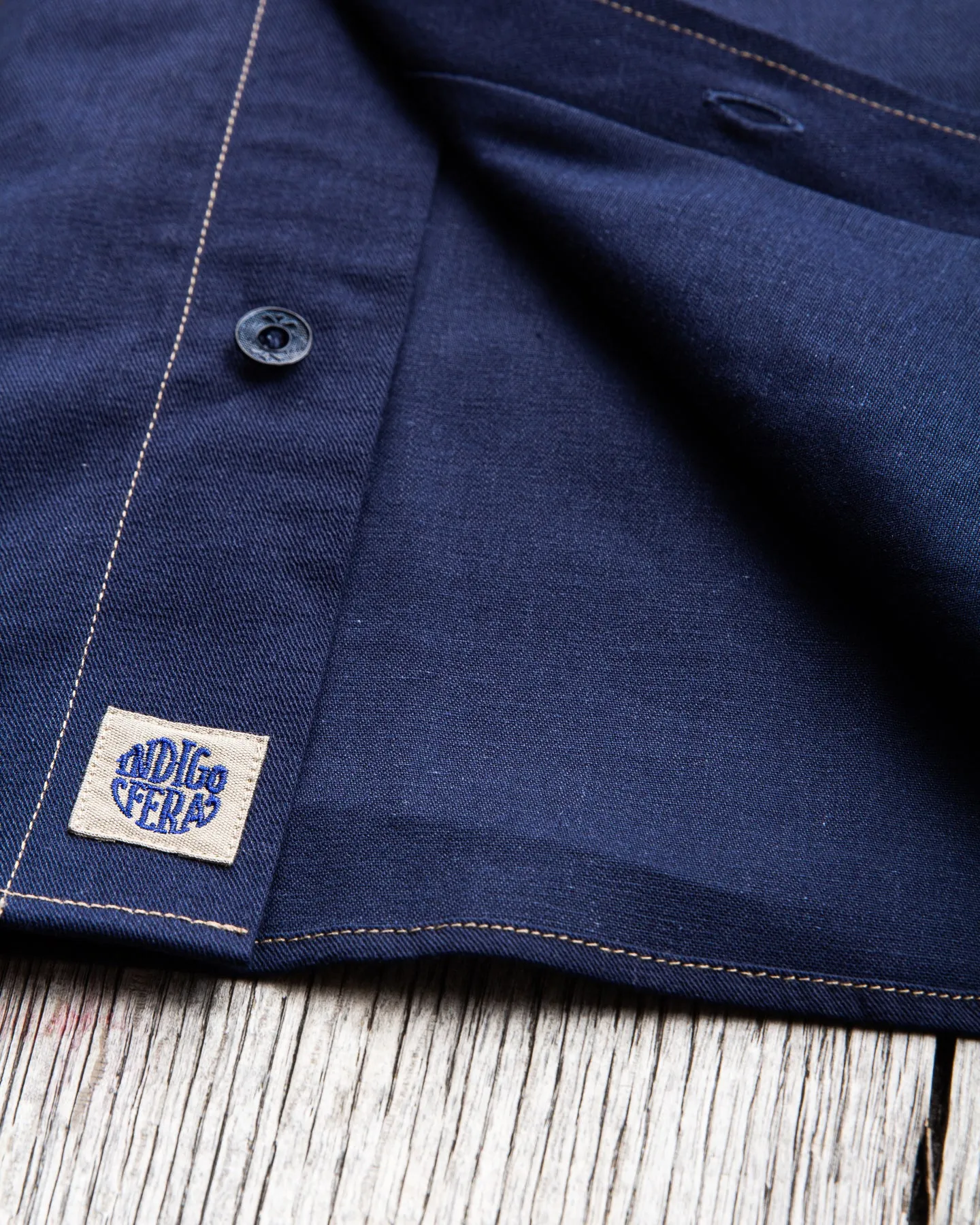 Indigofera Walton Shirt Yambaru Selvage Denim Indigo