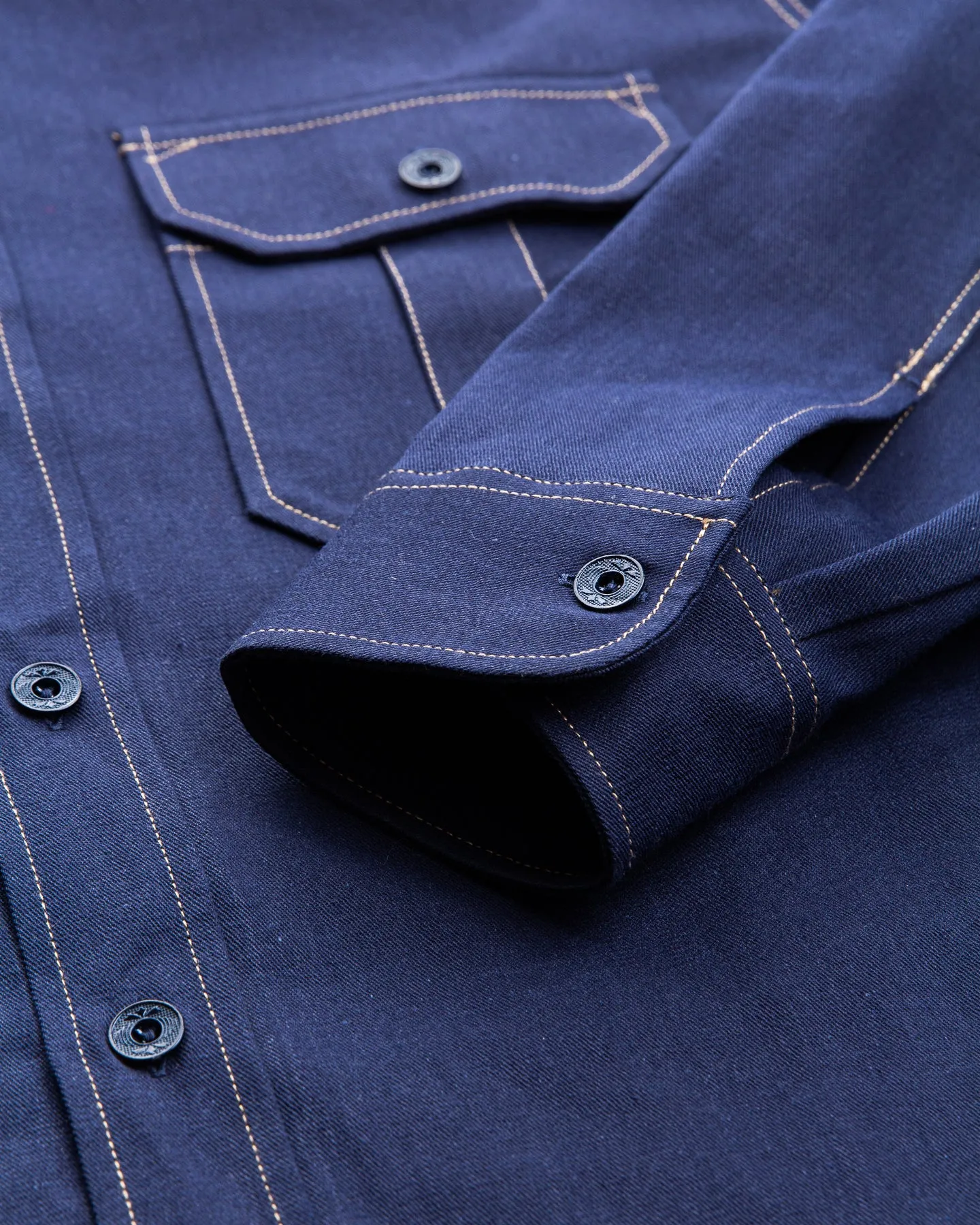 Indigofera Walton Shirt Yambaru Selvage Denim Indigo