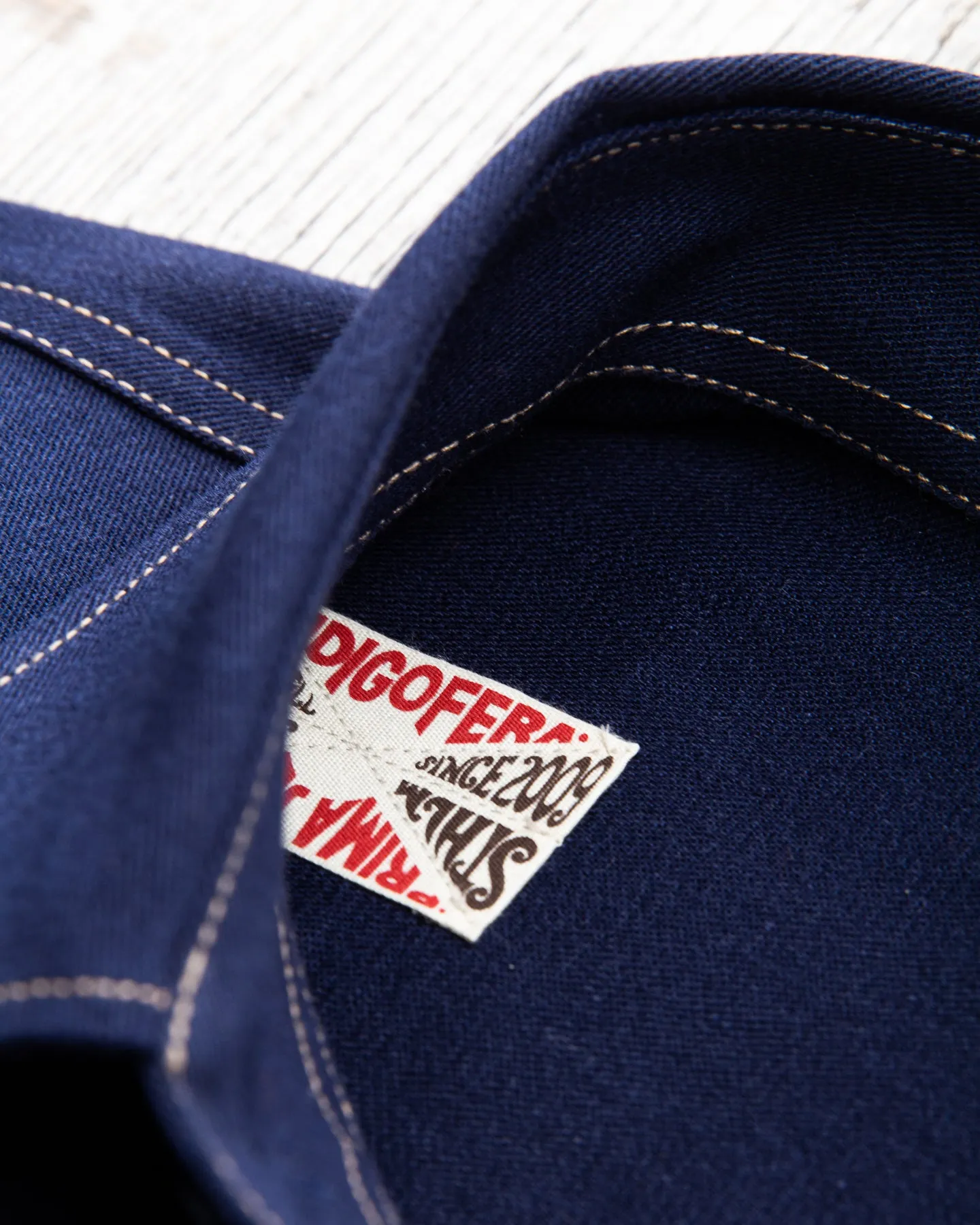 Indigofera Walton Shirt Yambaru Selvage Denim Indigo