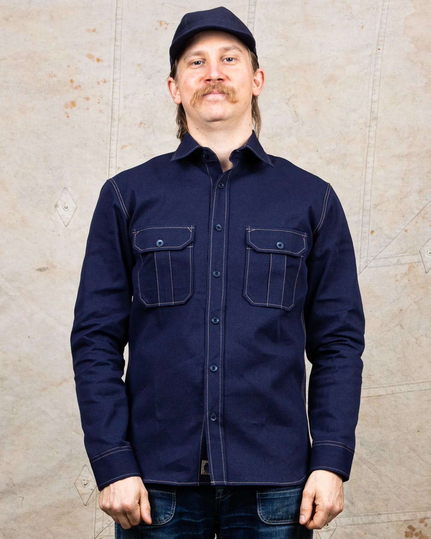 Indigofera Walton Shirt Yambaru Selvage Denim Indigo
