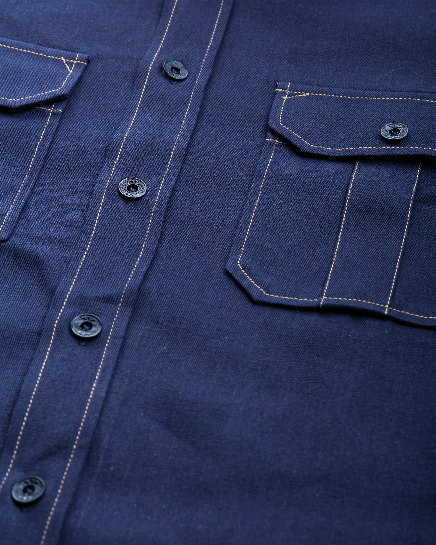Indigofera Walton Shirt Yambaru Selvage Denim Indigo