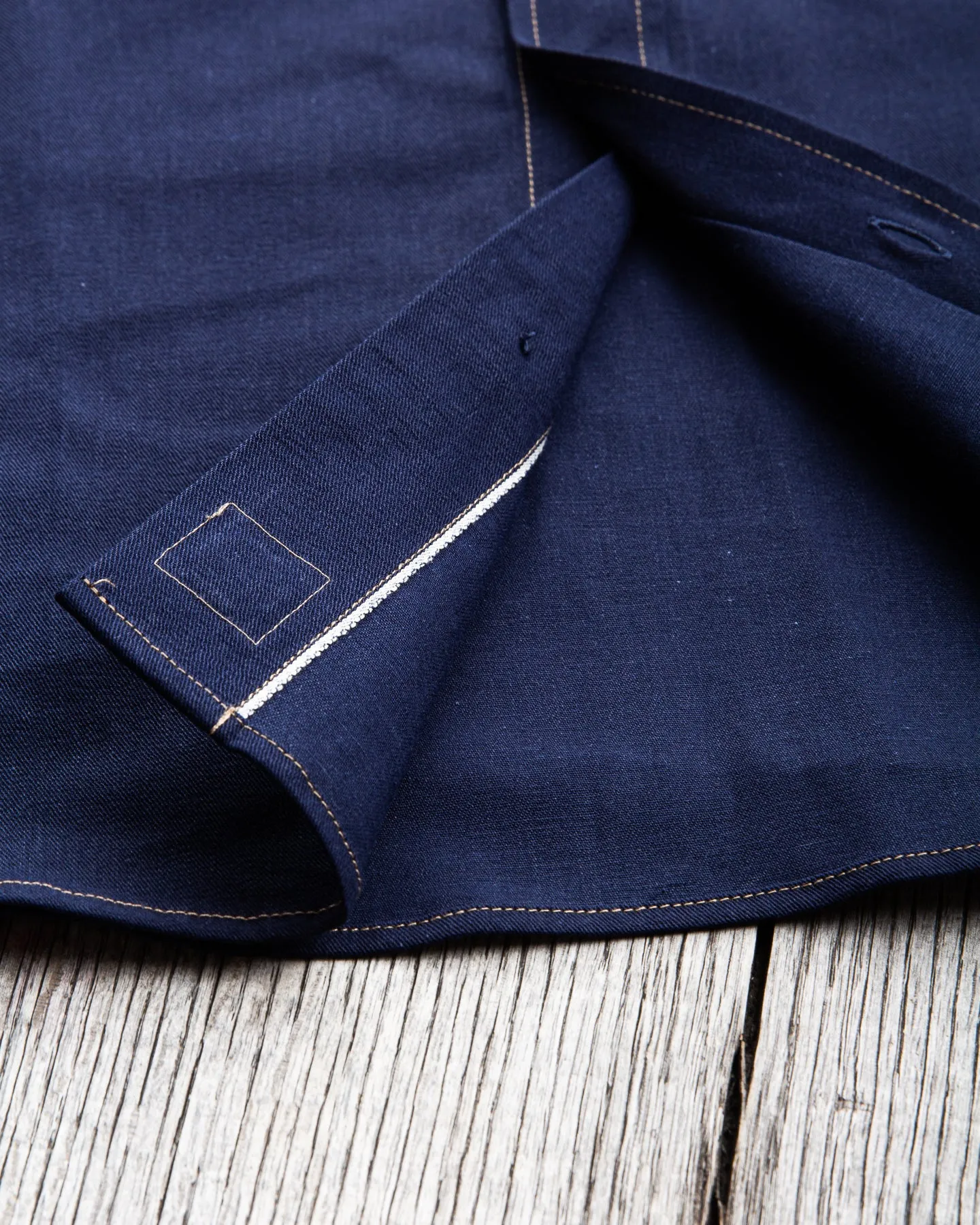 Indigofera Walton Shirt Yambaru Selvage Denim Indigo