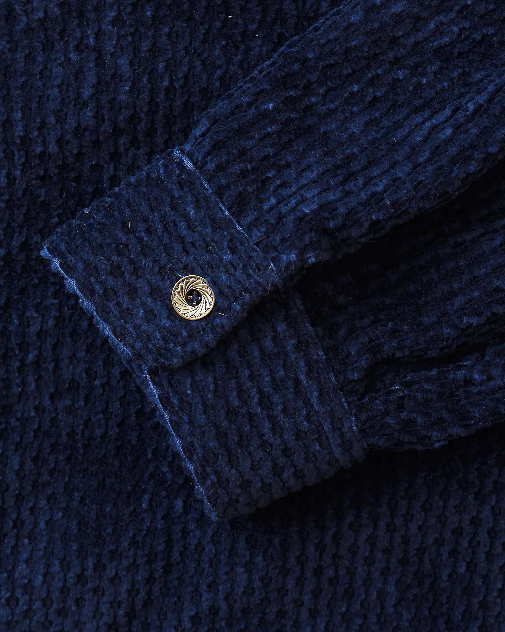 Indigofera Webster Shirt Dobby Corduroy Navy
