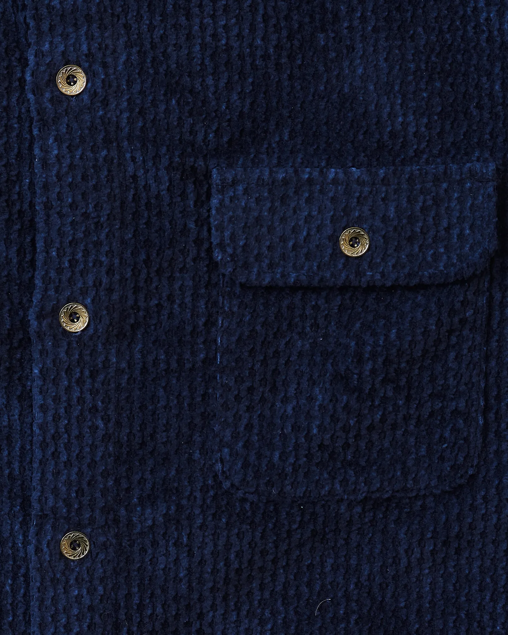 Indigofera Webster Shirt Dobby Corduroy Navy