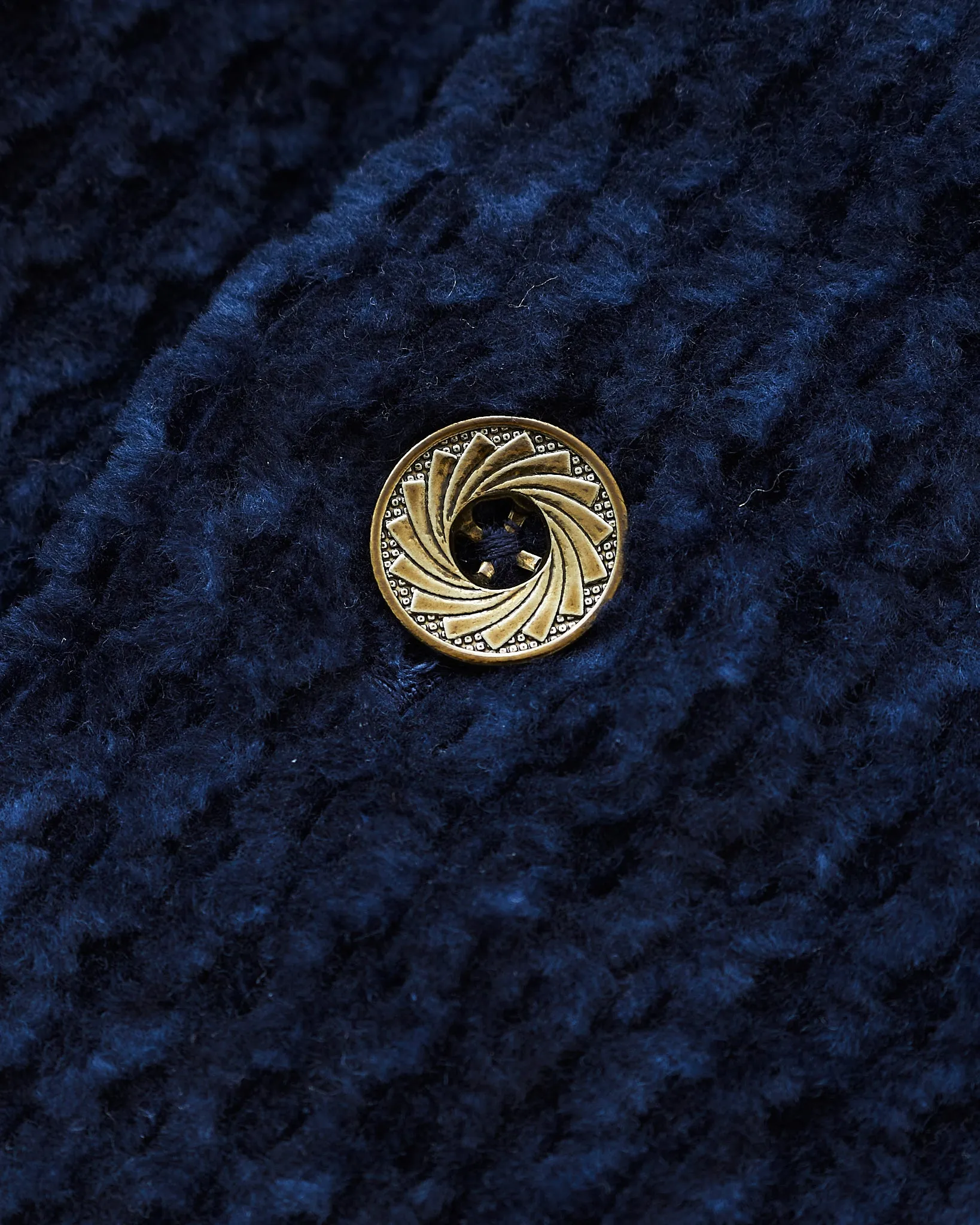Indigofera Webster Shirt Dobby Corduroy Navy