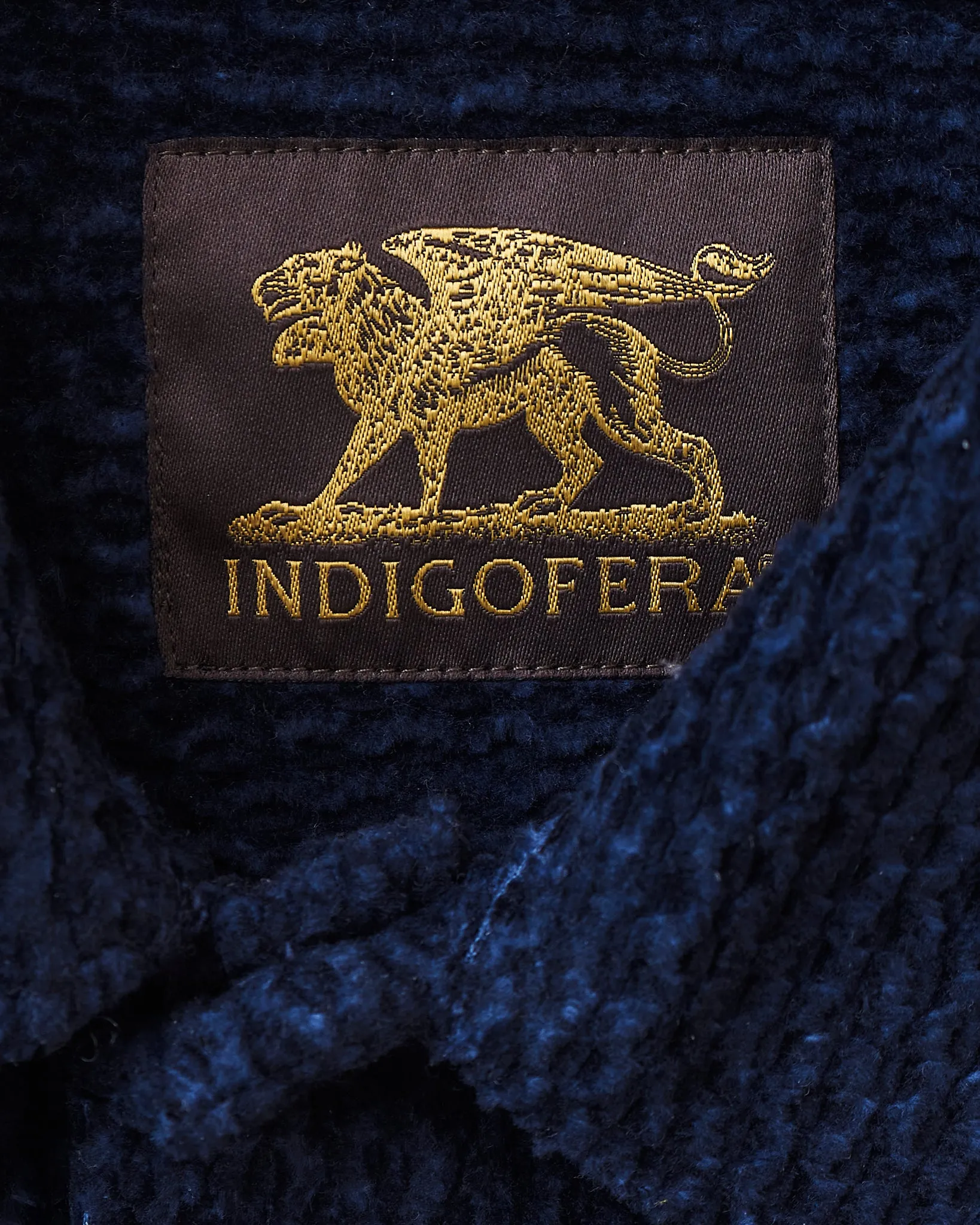 Indigofera Webster Shirt Dobby Corduroy Navy