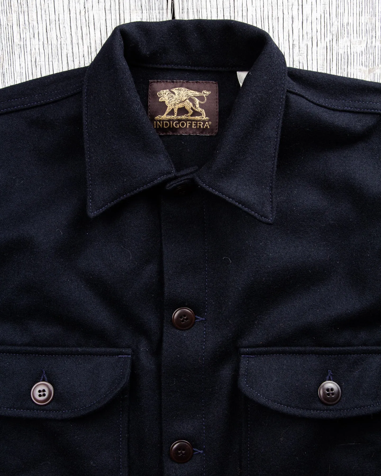 Indigofera x Second Sunrise Ro Wool Shirt