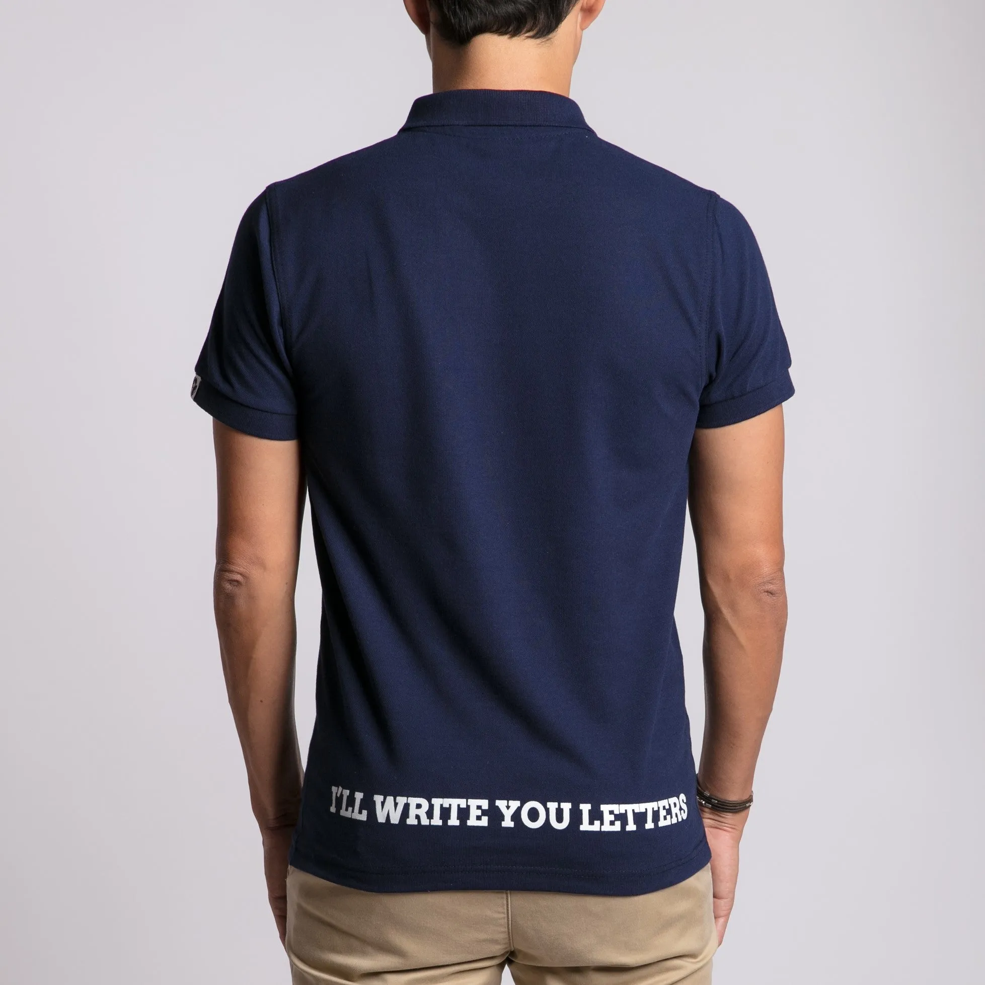 IWYL Navy Logo Polo