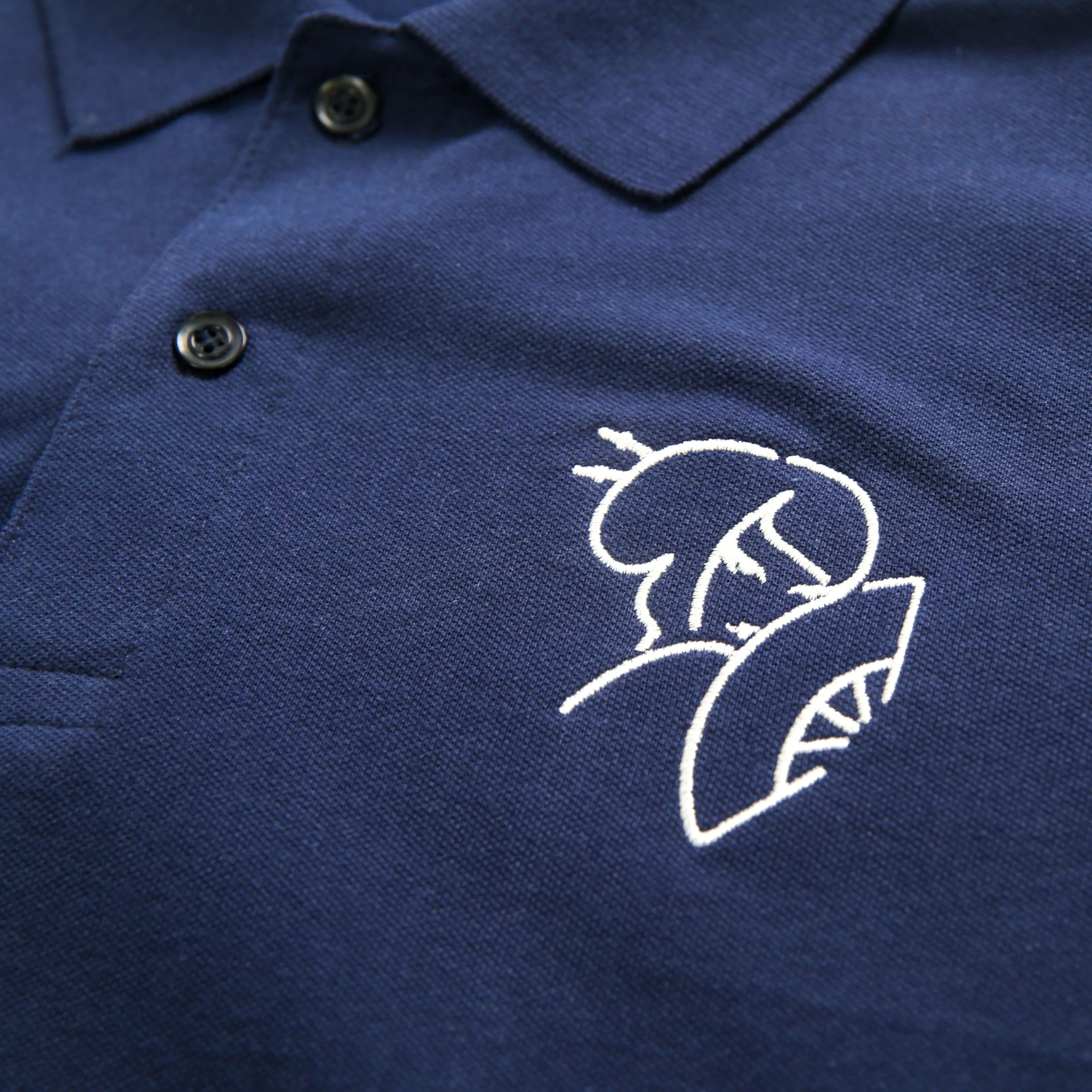 IWYL Navy Logo Polo