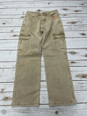 Jeans Straight By Vervet In Tan, Size: 2