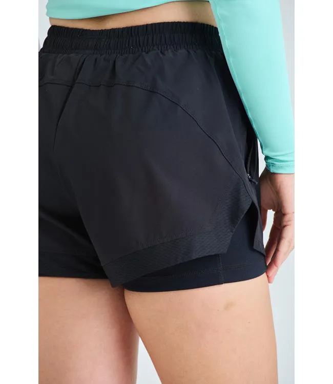 Jetpilot Corp Womens Elastic Waist Rideshorts