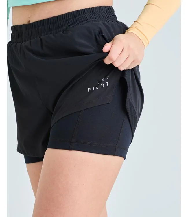 Jetpilot Corp Womens Elastic Waist Rideshorts