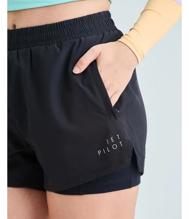 Jetpilot Corp Womens Elastic Waist Rideshorts