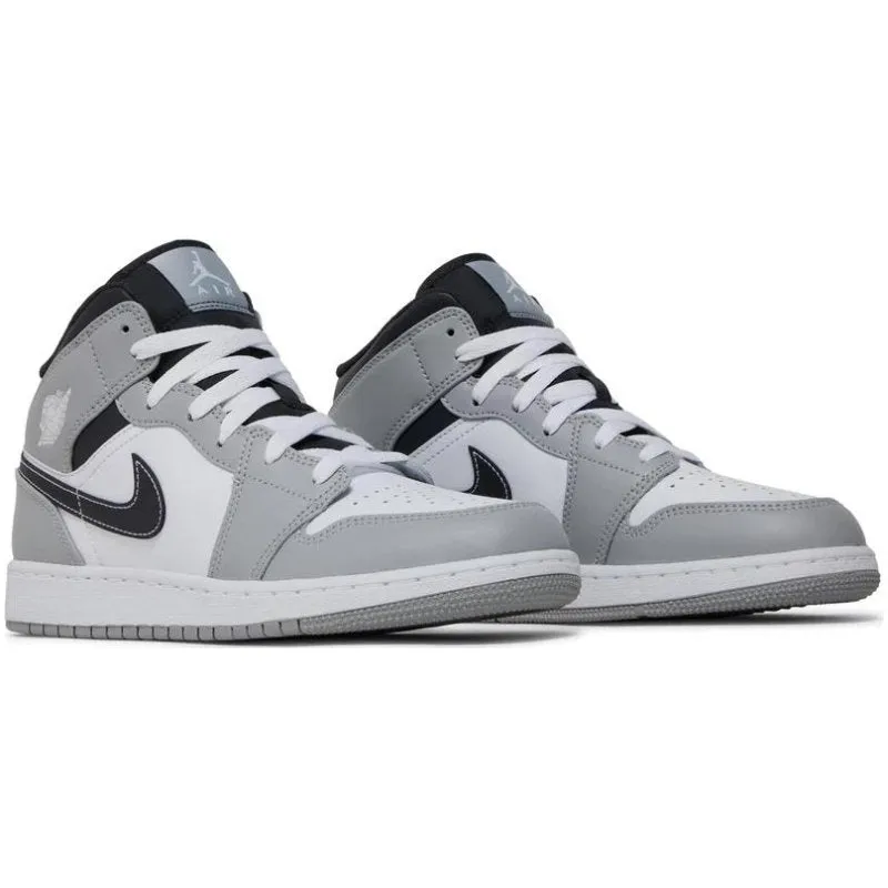 Jordan 1 Mid Light Smoke Grey (GS)