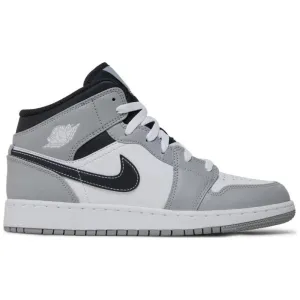 Jordan 1 Mid Light Smoke Grey (GS)