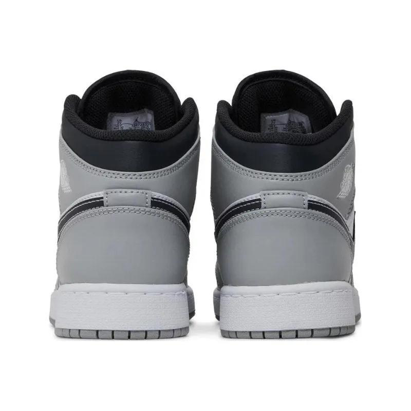 Jordan 1 Mid Light Smoke Grey (GS)