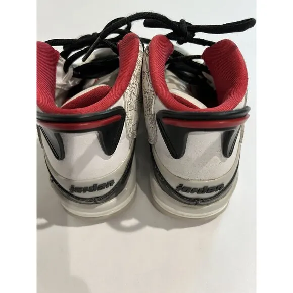 Jordan Dub Zero Sneakers in Black White Fire Red
