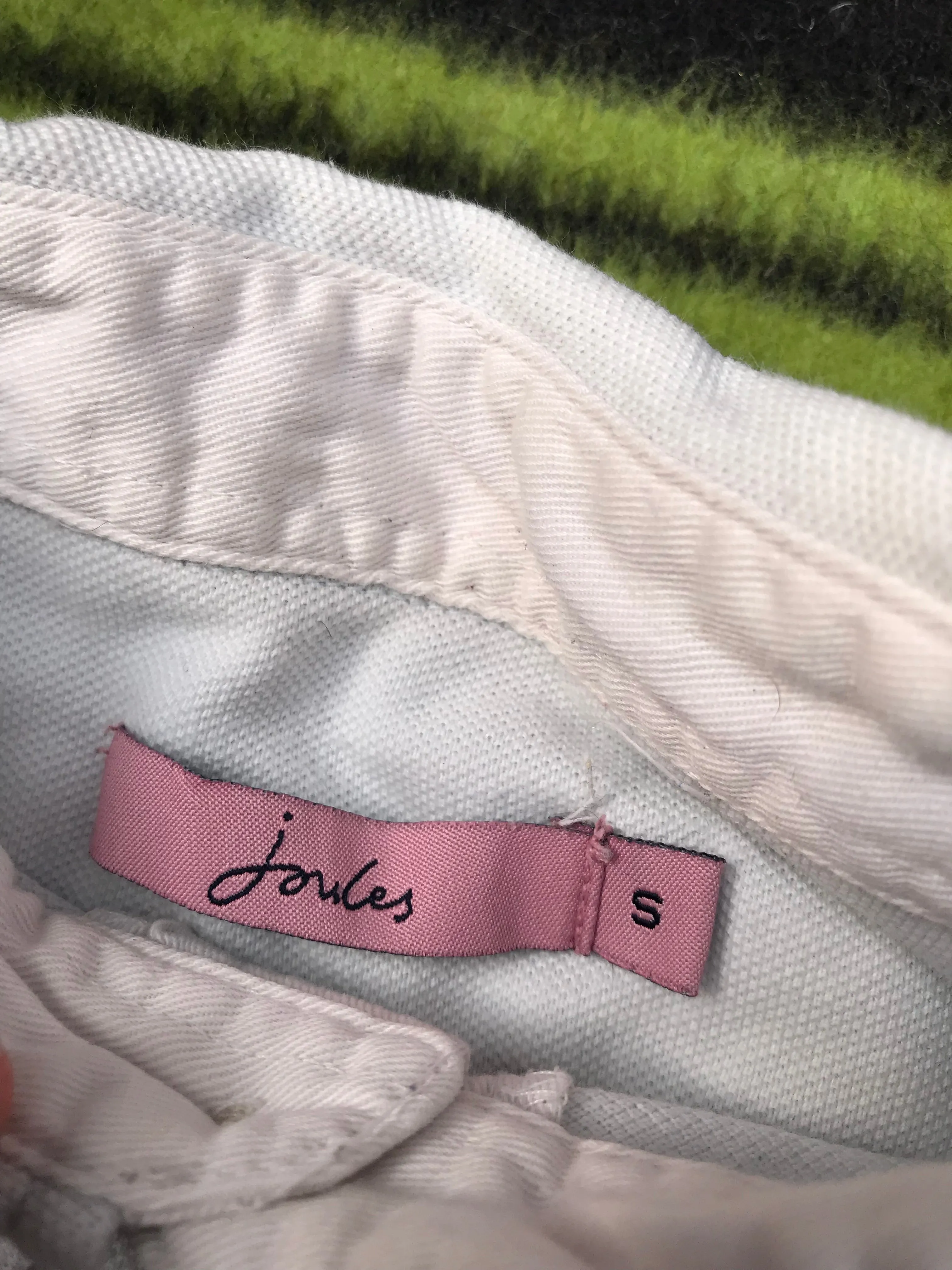 Joules off white polo shirt size S FREE POSTAGE