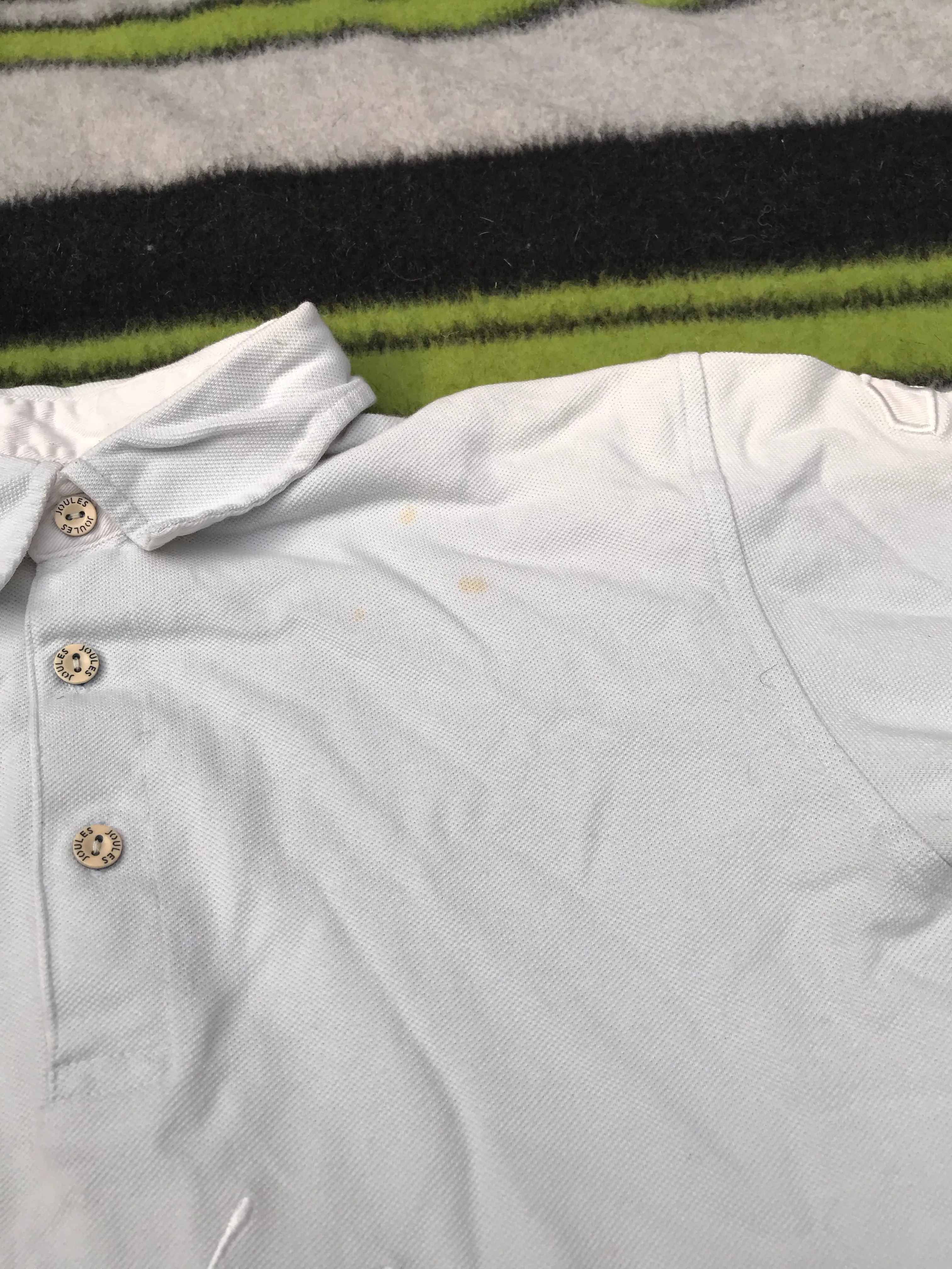 Joules off white polo shirt size S FREE POSTAGE