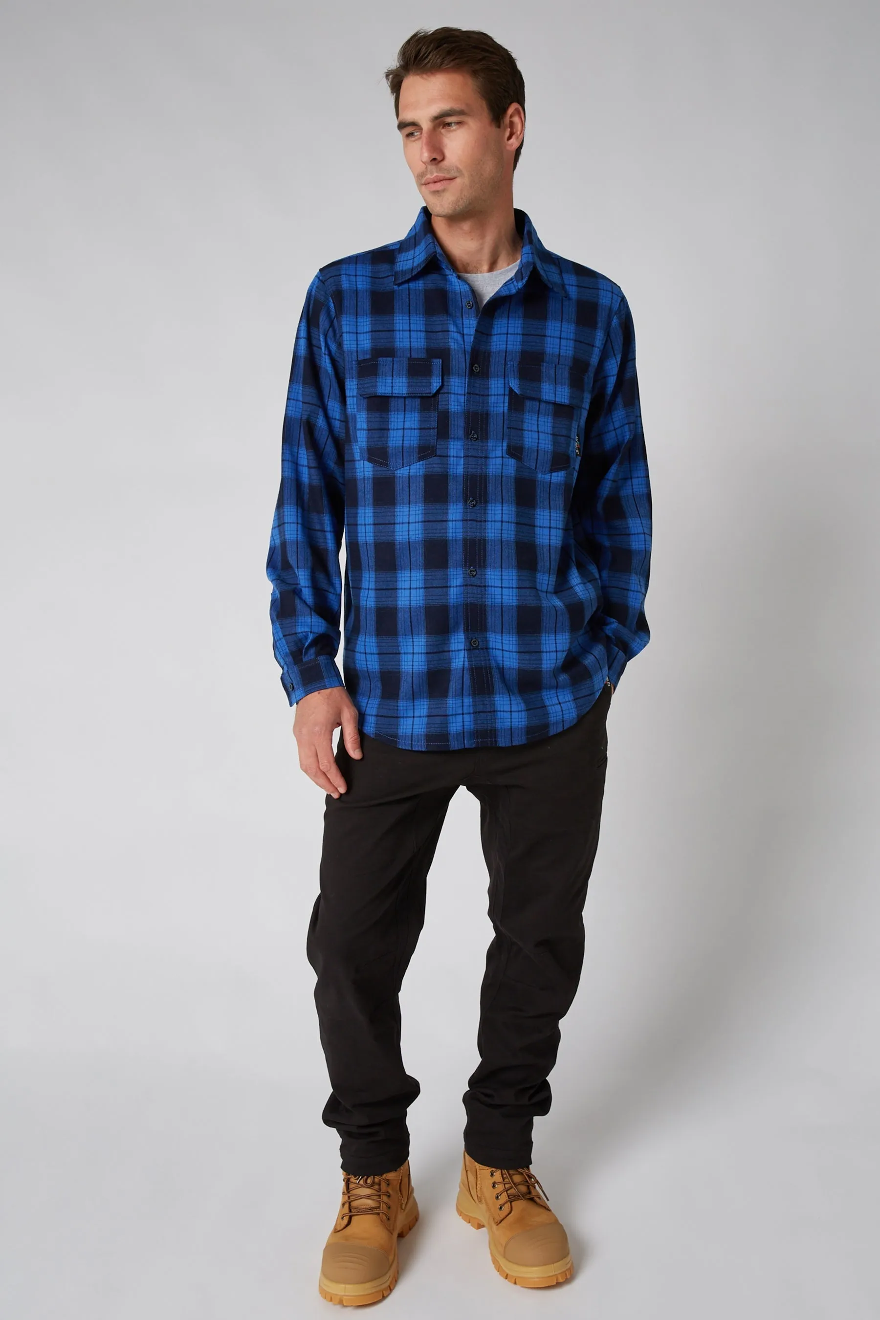 JP Flannel Shirt - Blue
