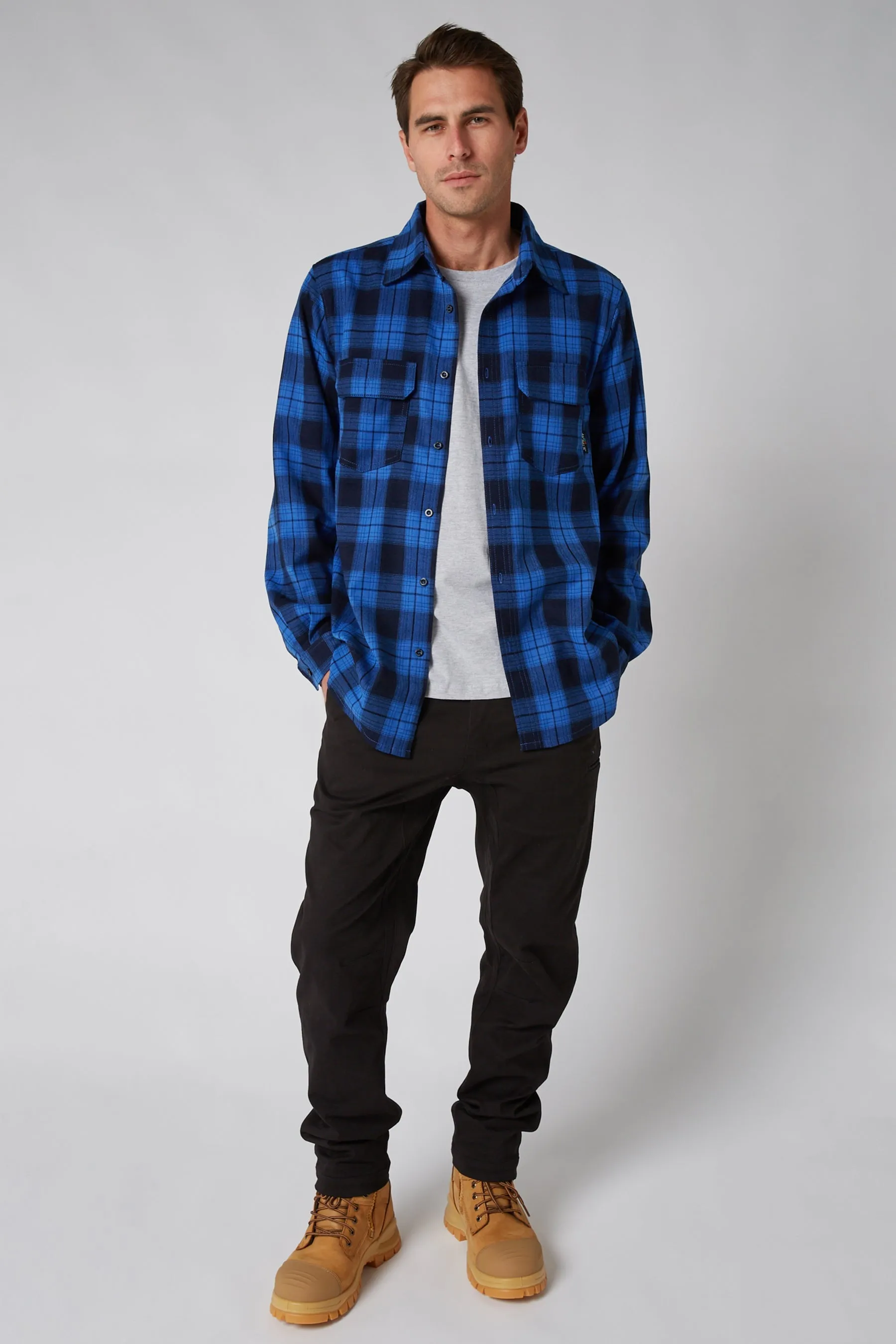 JP Flannel Shirt - Blue