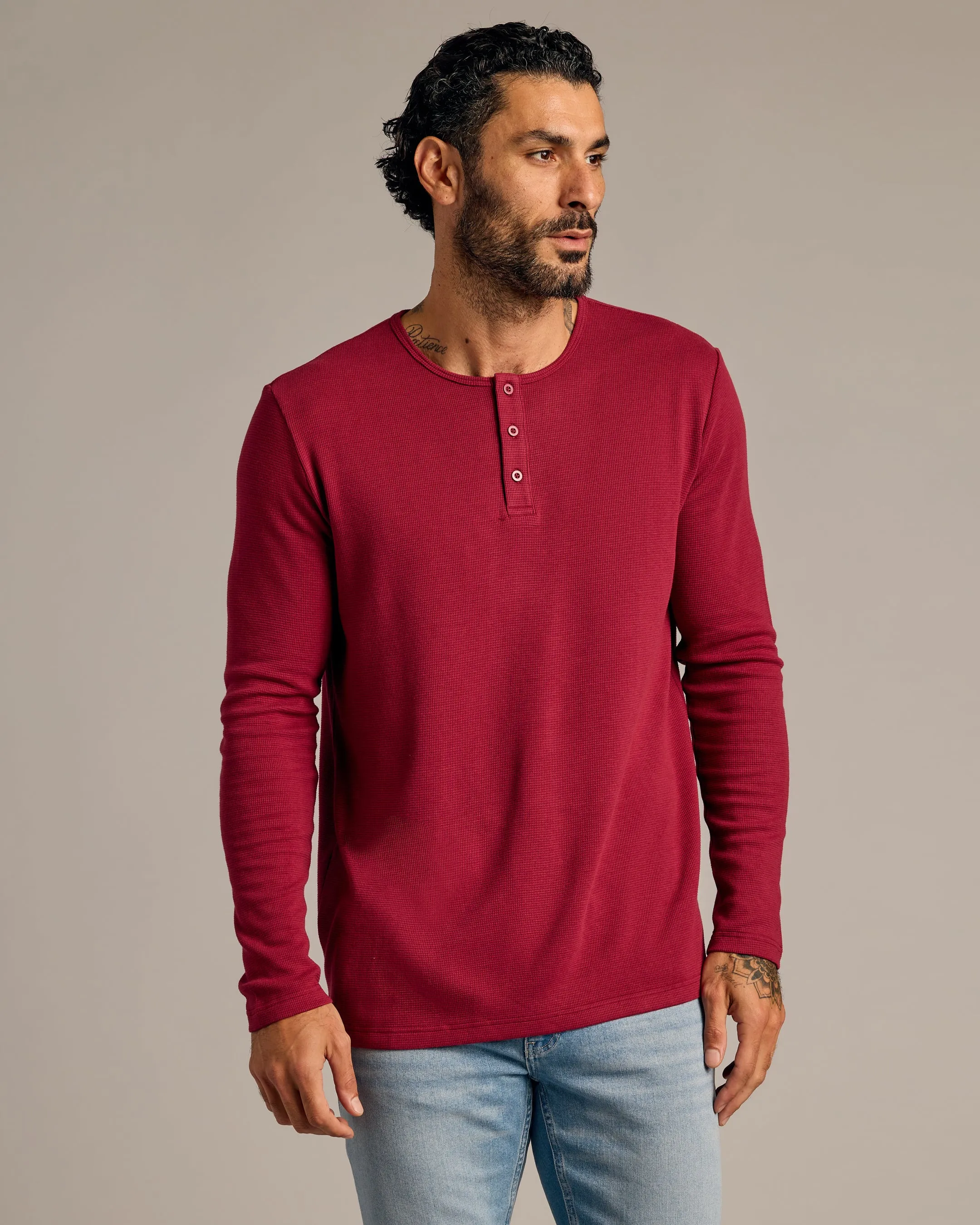Kale & Pinot Waffle Henley 2-Pack