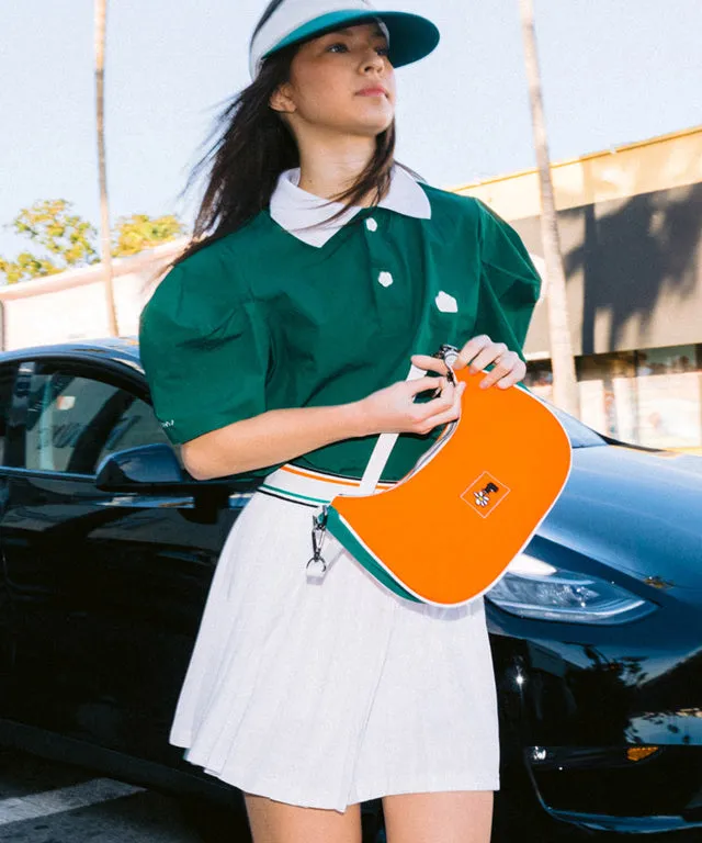 KANDINI Polo Shirts with Balloon Puff sleeves - Green