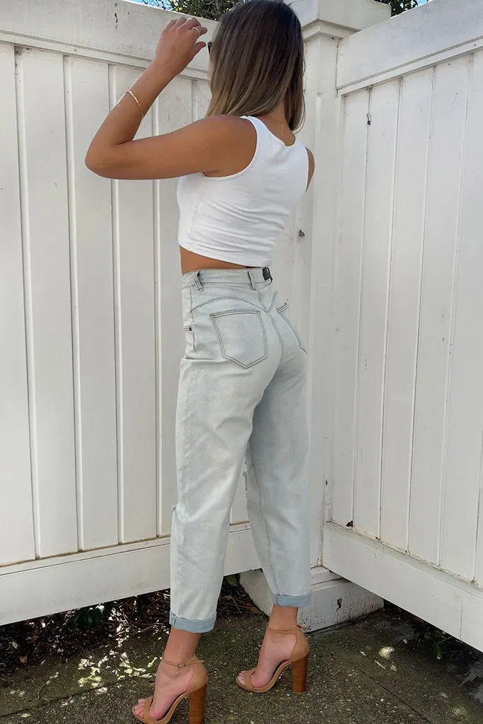 Kendall Mom Jeans - RIPS