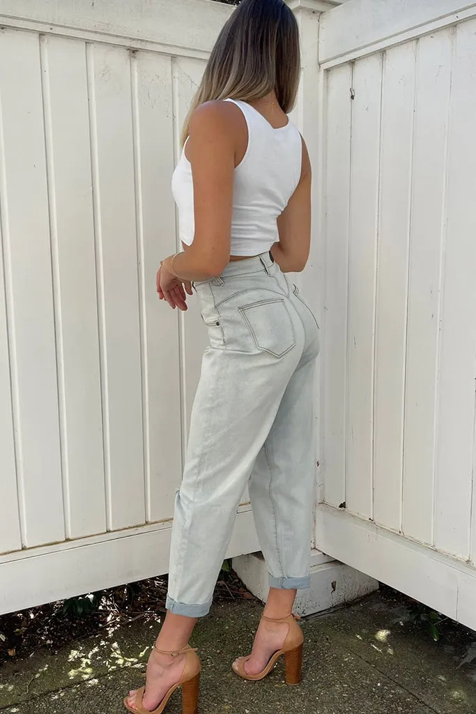 Kendall Mom Jeans - RIPS