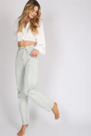 Kendall Mom Jeans - RIPS