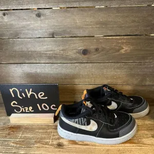 Kids Nike Air Force 1 LV8 2 Under Construction Black Casual Sneakers Size 10 C‎
