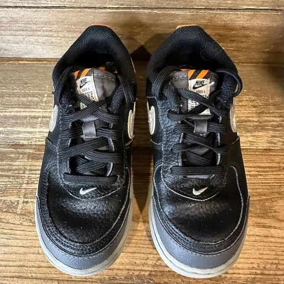 Kids Nike Air Force 1 LV8 2 Under Construction Black Casual Sneakers Size 10 C‎