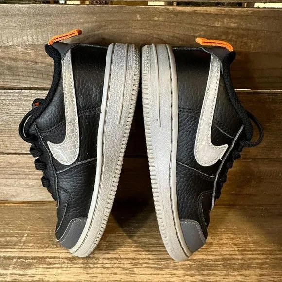 Kids Nike Air Force 1 LV8 2 Under Construction Black Casual Sneakers Size 10 C‎