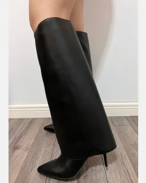 Knee High Trouser Thin High Heel boots