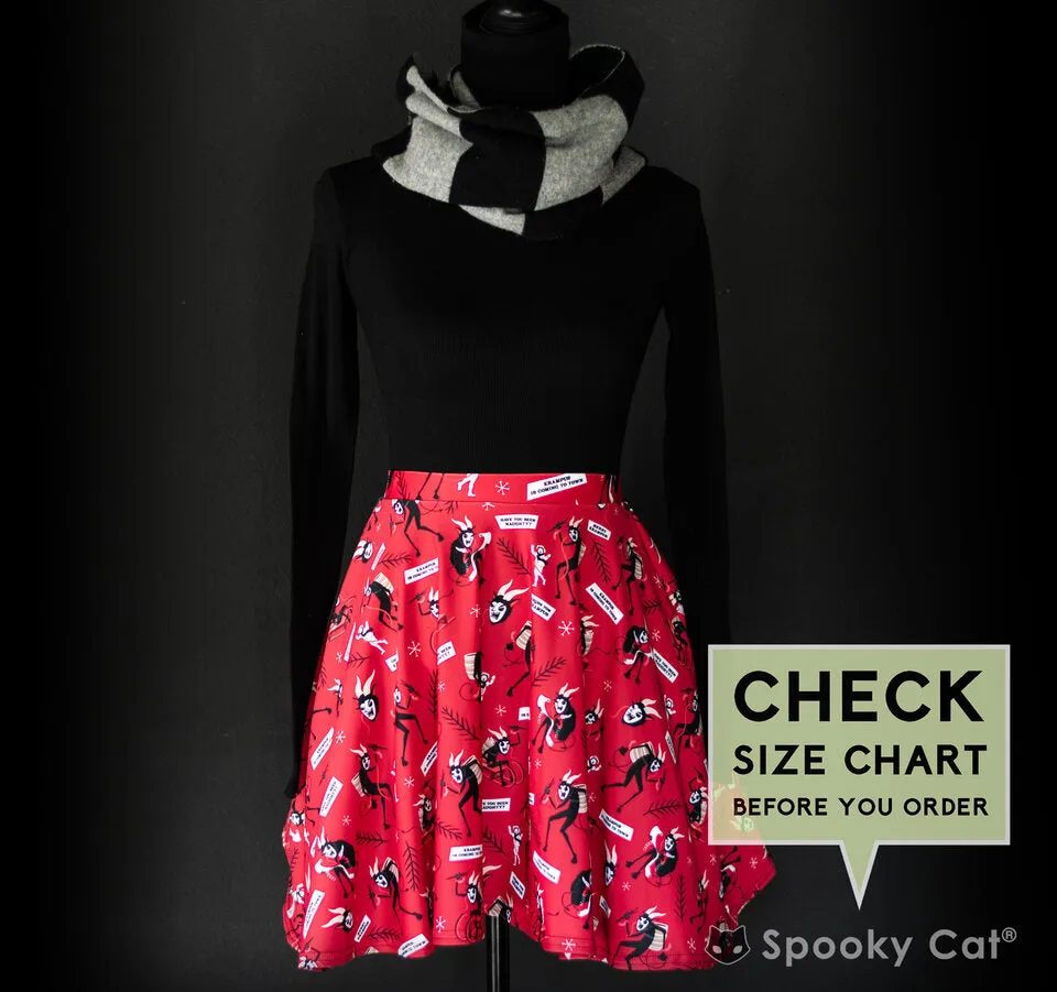 Krampus Folklore Skater Skirt