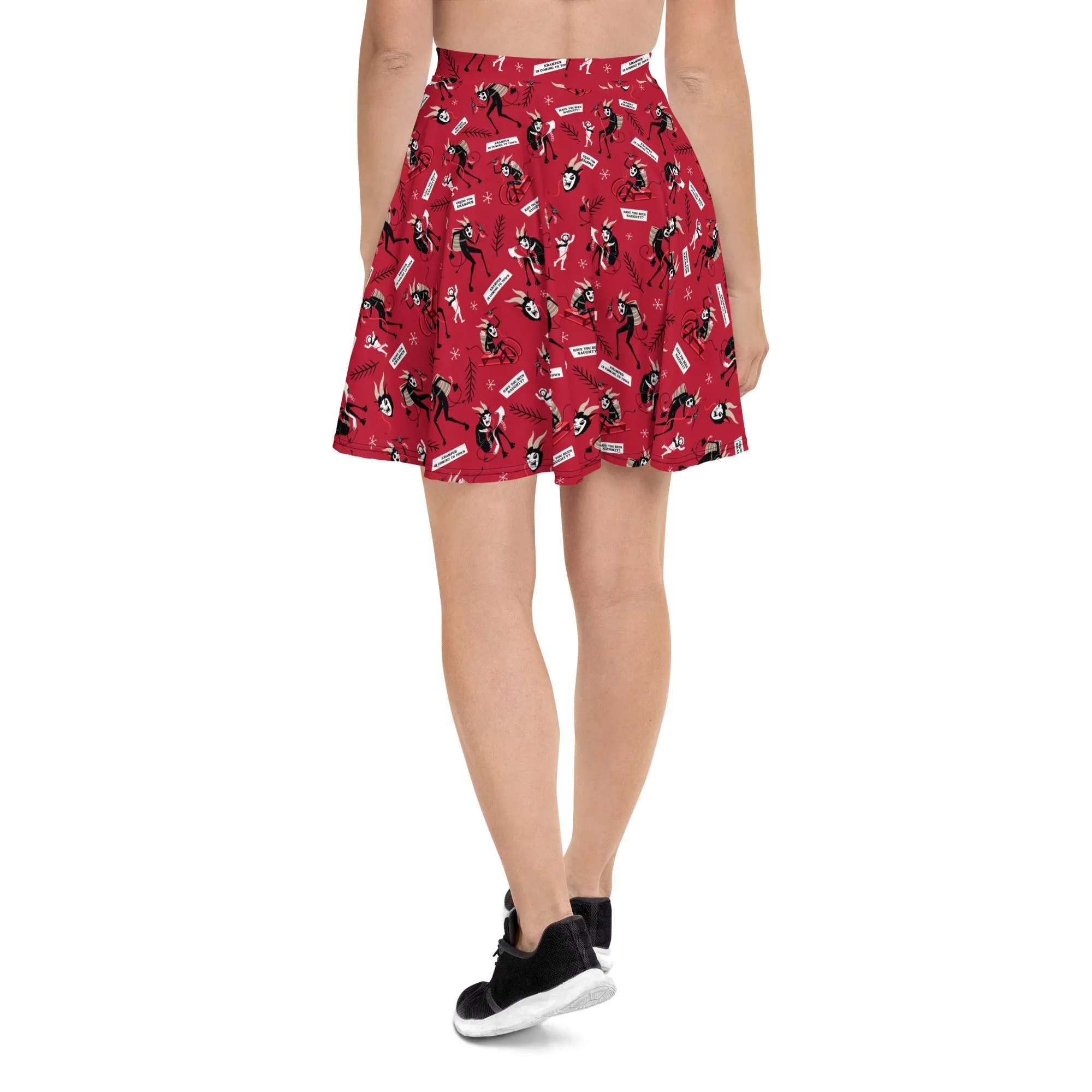Krampus Folklore Skater Skirt