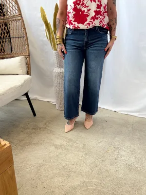 Kut Charlotte High Rise Wide Leg Jeans